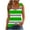 Green03, variant on Womens Blouses Horizontal Striped Sleeveless Tank Top, Cutout Crisscross V‑Neck & O‑Ring Gathered Shoulder Casual Blouse, Summer Daily Basic Cami Shirt Womens Blouses
