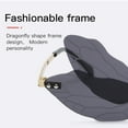 thumbnail image 4 of 1PC Personalized Retro Steampunk Frameless Gradient Transparent Sunglasses, 4 of 9