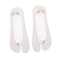 thumbnail image 4 of Dos calcetines de los pies, calcetines de punta de tobillo delgados antideslizantes para niñas deportivas informales al aire libre, gris, 4 of 8