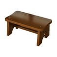 thumbnail image 2 of tredstone Safe Foot Stool - Anti-skid Bottom Humanized Angles Strong Structure Wood Footstool Home Low Stool Brown, 2 of 6