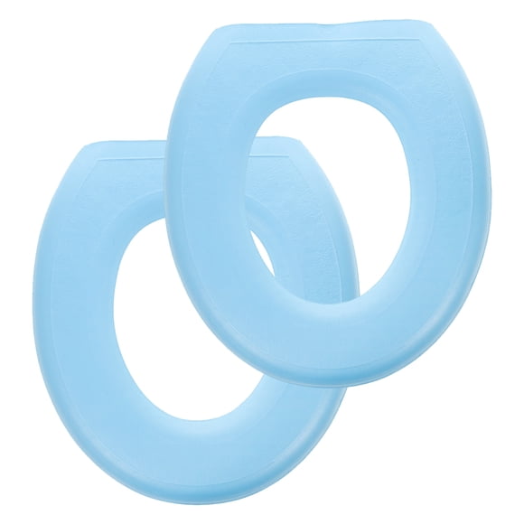 FUTUREORYY 2Pcs EVA Toilet Liners Thicken Reusable Bathroom Toilet Seat Cover for Travel
