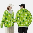 thumbnail image 6 of Fotbe St Patrick's Day7 Men's Women's UPF 50+ Sun Protection Jacket Hooded Cooling Shirt with Pockets Hiking Outdoor Performance-Small, 6 of 9