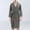 Gray, variant on Men Solid Color Bathrobe With Waist Tie & Side Pockets, Loose Fit Soft Lightweight Full Length Nightgown Robe For Spa Shower Home Loungewear Navy L