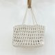 thumbnail image 3 of Bolsos de mano casuales de playa, bolsos de diseñador de lujo y carteras para mujer, novedad de 2023, en tejido de crochet artificial de nailon con cierre de cordón, 3 of 5