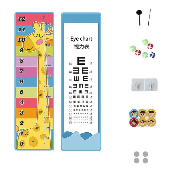 Regla De Altura Táctil Para Niños Regla De Crecimiento Para Colgar En La Pared De Tela Suave Con Gráfico De Vista Patrón Lindo Regla De Entrenamiento De Rebote Para Niños Crecimiento De Niños Speravity FN002110-00