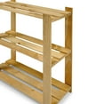 thumbnail image 2 of 3 Shelf Slatted Storage Unit Antique Brown | Furniture Dash, 2 of 3