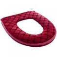 Toilet Seat Cushion, Soft, Thicker And Warmer Washable Cloth Toilet