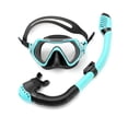 thumbnail image 2 of Juego de snorkel YONGSHENG con aleta y máscara de buceo panorámica para adultos, 2 of 4