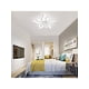 thumbnail image 2 of LED Ceiling Light Dimmable 50W Modern Ceiling Lamps With Remote,Flame Shape LED Chandelier Light Fixture For Living Room Dining Room Bedroom Decorativ, 2 of 4