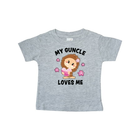 

Inktastic My Guncle Loves Me with Bigfoot Gift Baby Girl T-Shirt