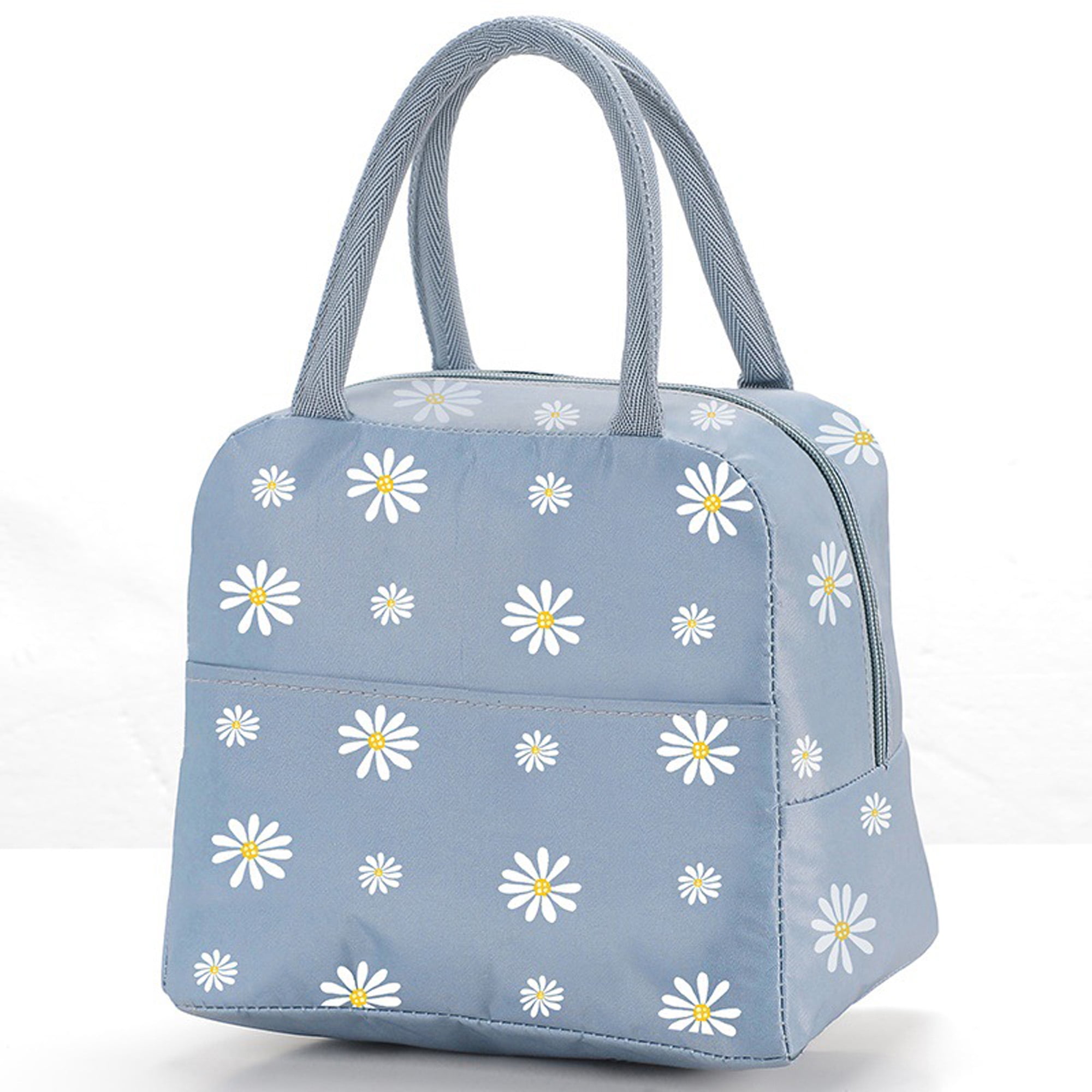 Day Lily Print Patterns Lunch Bag For Women Men Reusable Insulated Lunch  Tote Bag For Work Office Travel Picnic Yoga