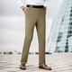 thumbnail image 2 of Pantalones informales para hombre para todas las estaciones - Cintura elástica - Corte recto - No necesitan planchado - Poliéster - Playa/Informal, 2 of 8