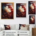 thumbnail image 4 of Designart "Cream Magnolia Dreams II" Floral Magnolias Wall Art For Bathroom, 4 of 5