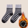 thumbnail image 4 of Calcetines de invierno Minnieouse 5 pares para hombre media pantorrilla Rayas gris claro AP010992-07B, 4 of 6