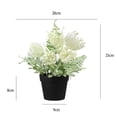 thumbnail image 5 of Fake Plants Small Artificial Plastic Plants Set Home Decor Mini Potted Faux Flowers and Herb Greenery Leaves for Bathroom Office Table Shelf Decoration, 5 of 8
