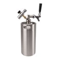 thumbnail image 1 of 3.6L Stainless Steel Keg,  Sealing 150PSI Gauge Craft Beer Dispenser System  for Homebrewing, 1 of 8