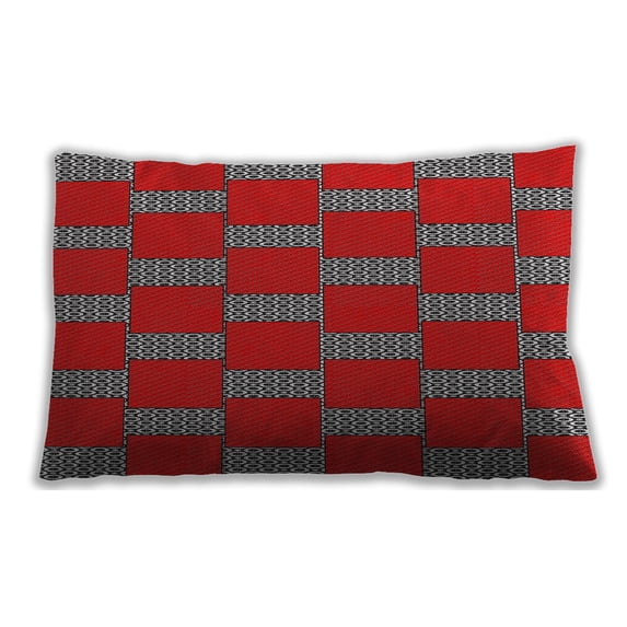 Ahgly Company Indoor Rectangular Patterned Lumbar Throw Pillow, 13 inch by 19 inch