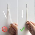 thumbnail image 4 of Paquete económico de 15 ganchos, 30 tiras, ganchos de palanca de alambre pequeños transparentes, organiza ganchos utilitarios sin daños, ganchos para colgar resistentes con tiras a, 4 of 5
