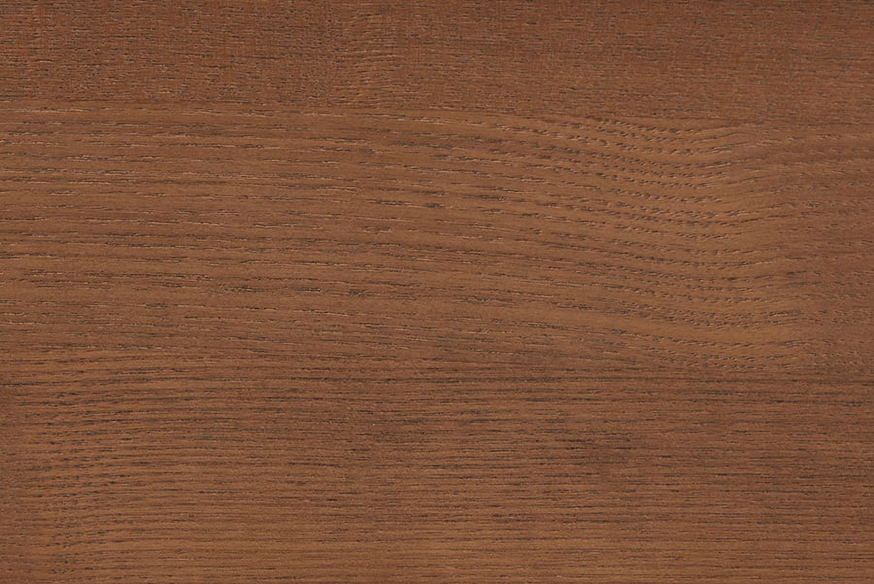 Baxton Studio Sarita Mid-Century Modern Ash Walnut Finished Wood King Size Bed Frame