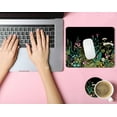 thumbnail image 2 of Square Mouse Pad with Coaster, Soft Cute Computer Mouse Mat with Non-Slip Rubber Base, Easy to Slide, Splash Resistant Surface, Personalized Design, Portable, Garden Flowers9.5x7.9, 2 of 6
