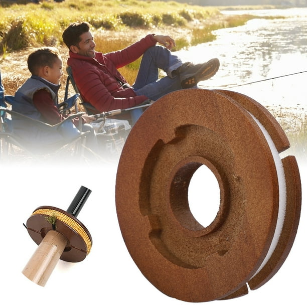 Fishing Wooden Spool, High Performance Reliable Wooden Rig Spool
