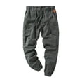 thumbnail image 2 of Men‘s Cargo Pants Casual Joggers Sports Drawstring Trousers Sweatpants, 2 of 5