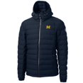 thumbnail image 2 of Men's Cutter & Buck  Navy Michigan Wolverines Mission Ridge Repreve Eco Insulated Puffer Full-Zip Jacket, 2 of 3