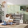 thumbnail image 2 of Qaba Kids Toy Storage Organizer with 8 Removable Storage Bins, White, 2 of 10