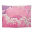 thumbnail image 5 of Shiartex Pink Cloud Tapestry Pink Tapestry Sky Tapestry Wall Hanging for Ceiling Backdrop Wall Decor for Teen Girl Women Bedroom Living Room Dorm 60x50inch, 5 of 6