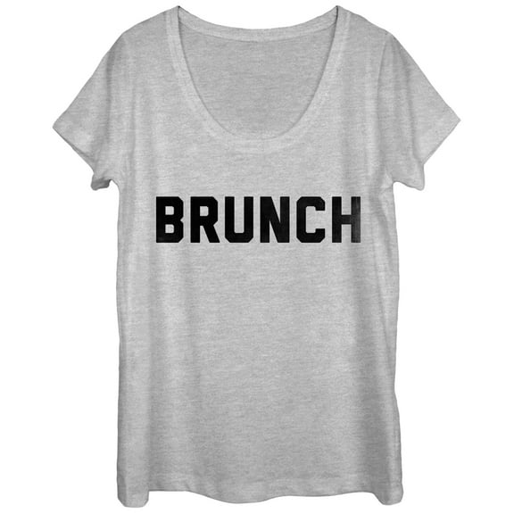 Women's CHIN UP Brunch  Scoop Neck Athletic Heather Medium