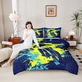 thumbnail image 4 of Homewish Dirt Bike Full Size Comforter Sets 3-Piece for Boys Girls,Extreme Sport Bedding Comforter Set,Graffiti Splash Lightweight Bedding Sets,Ultra Soft Home Decor,Reversible, 4 of 8