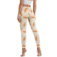 thumbnail image 2 of COEQINE Women High Waisted Yoga Leggings with Pockets Breathable Tummy Control 4-Way Stretch Full-Length Pants Carrot Hip Lift Compression Casual Tights for Shopping, M, 2 of 7