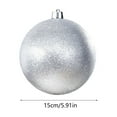 thumbnail image 3 of RBCKVXZ 6 Inch Large Christmas Ball Ornaments Shiny Giant Plastic Christmas Balls Oversized Huge Big Hanging Outdoor Ornament for Holiday Party Xmas Tree Decor(Red), 3 of 6