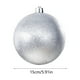 thumbnail image 3 of Adornos navideños de plástico irrompible de 15 cm | Decoraciones navideñas de grado comercial de 150 mm para interiores y exteriores | Bolas de purpurina en rojo, dorado, plateado, azul, rosa y verde, 3 of 5