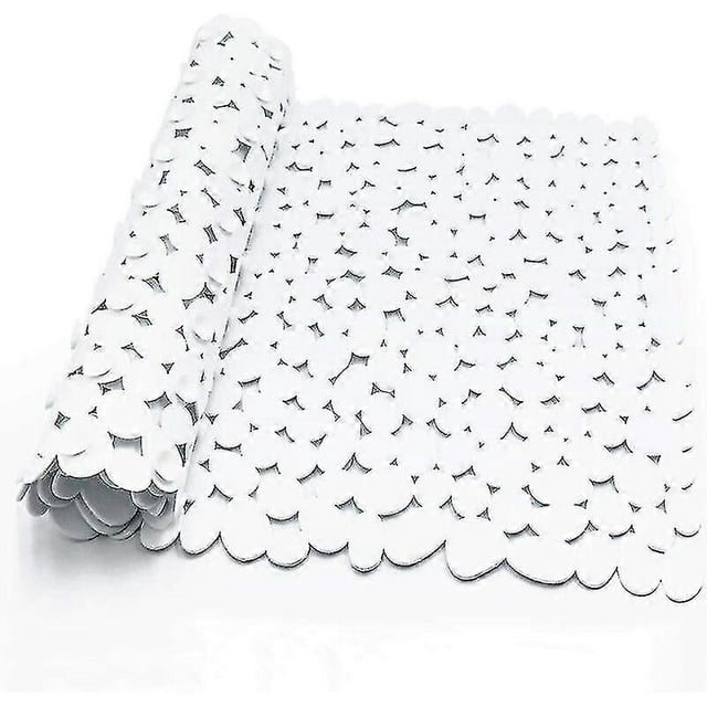 Non-slip Shower Mat, Non-slip Rectangular Pebble Shower Mat, Non-slip Mat With Suction Cup, Anti-fungal Bathtub Or Shower Mat (white)