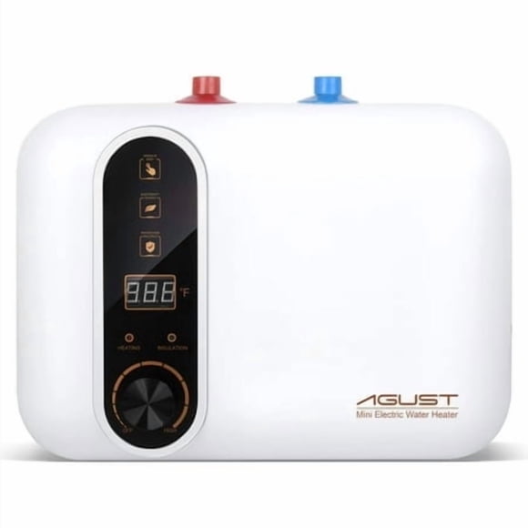 110V-120V 1.5Kw Instant Electric Hot Water Heater Under Kitchen Small Tank 2.5-3.0 Gallon Storage Rv Trailer Instant Counter Compact Point-Of-Use 2 Pcs 16Long 1/2?Ip Stainless Steel Water Hose 11L
