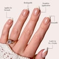 thumbnail image 3 of Press On Nails Glamnetic Mrs. Short Almond con puntas francesas, 3 of 6