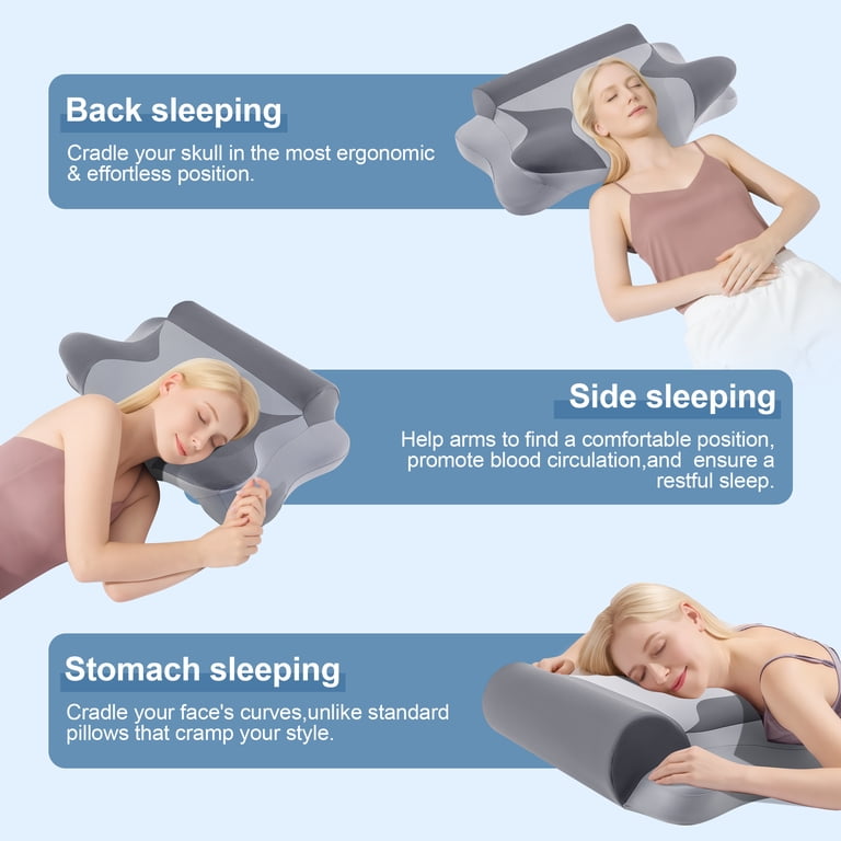 MOONORAH Cooling Memory Foam Cervical Neck Pillow photo 2
