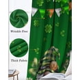 thumbnail image 3 of St. Patrick's Day Blackout Curtains for Bedroom Living Room Darkening Curtains 54 Inch Long Spring Shamrock Gnomes Balloons Flag Green Short Curtain for Small Window Treatment Drapes 52"x54"x2, 3 of 9
