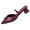 Purple, variant on Women Low Heel Sandals Bow Detail Point Toe Sandals for Solid Color