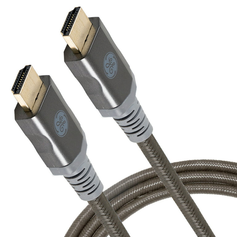 GE 4ft 4K HDMI 2.0 Cable with Built-in Ethernet, Gold-plated connectors,  48719