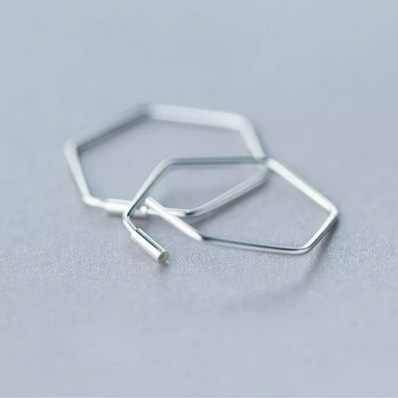 EOEMY 925 Sterling Silver Hoop/Sleepers/Earrings/ In Sizes 23mm