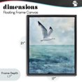 thumbnail image 4 of Stupell Industries Coastal Seagull With Black Tips Black Floating Frame Canvas Art, 17 x 21, by Franklyn Gregory, 4 of 8