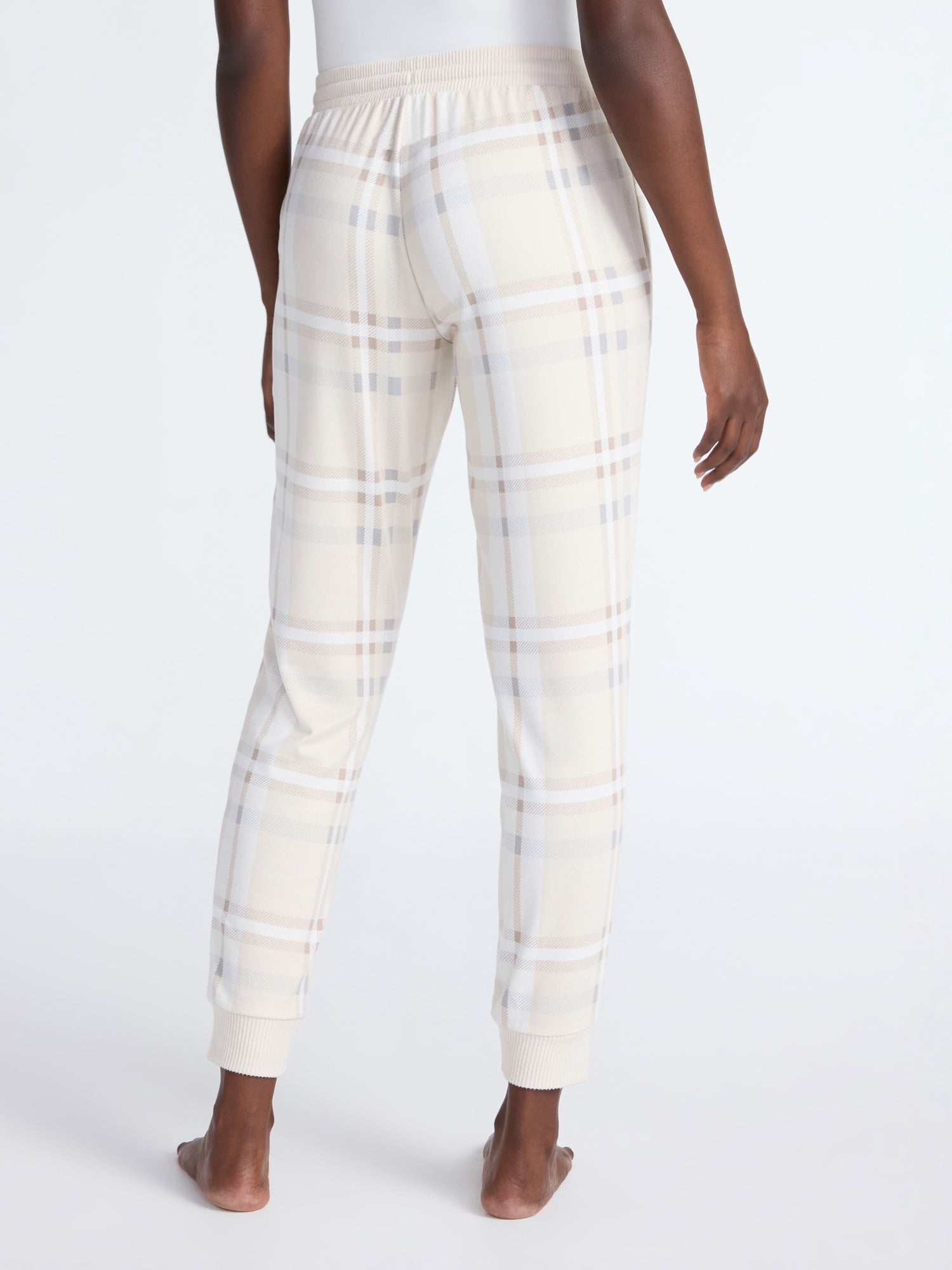 Joyspun Women's Cozy Lounge Collection Hacci Knit Sleep Joggers, 29'' Inseam, Sizes XS-3X