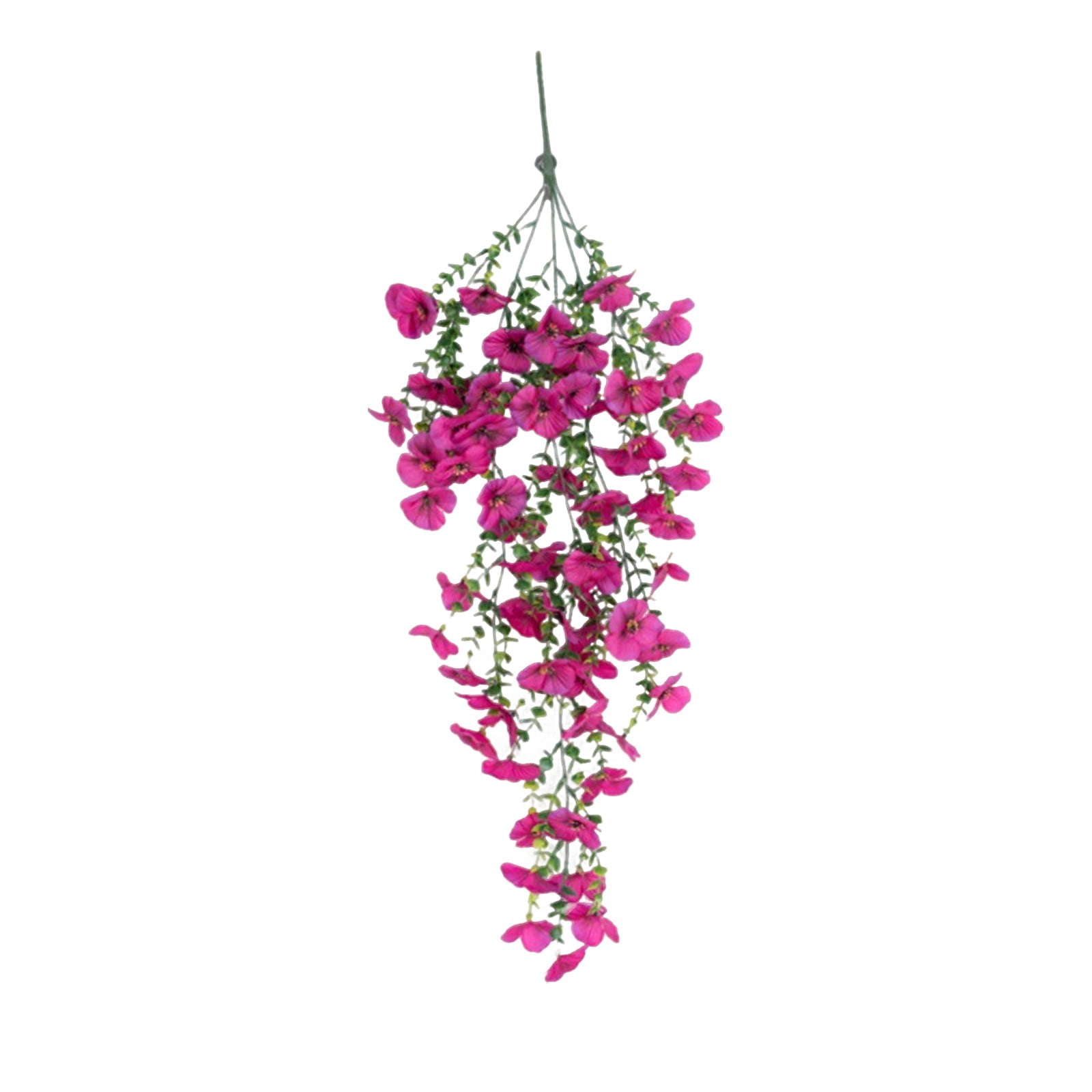 Artificial Hanging Vine Verdsylv 10 Vine Artificial Three Color Petunia - Faux Hanging Flowers for Outdoor Wall, Balcony, Violet Simulation Hanging Plant Decor, Faux Petunia Plant, Multicolor