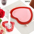 thumbnail image 3 of Gupgi 20pcs Disposable Tableware Set, Heart Shape Plates or Napkins Valentine's Day Party Supplies Photography Props, 3 of 6