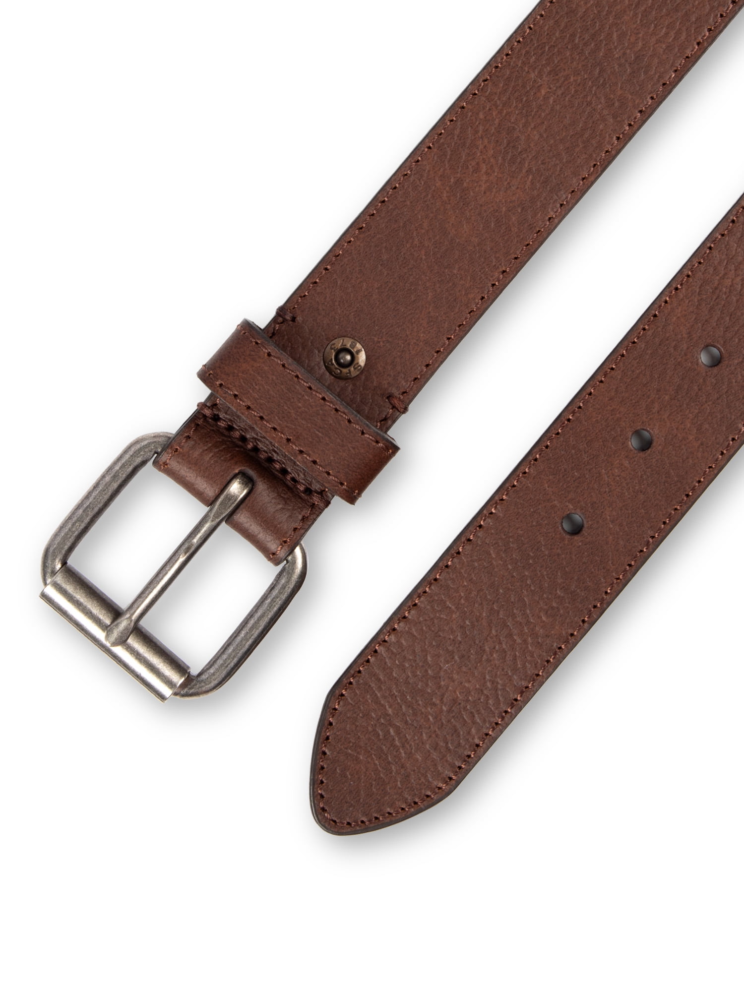 Levi’s Signature Men’s Genuine Leather Casual Belt with Roller Buckle
