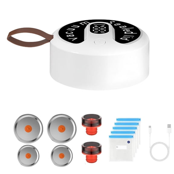 SDFGTstore Electric Mason Jar Vacuum Electric Mason Jar Vacuum Sealing Kit Fully Automatic