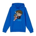 thumbnail image 5 of Harry Potter Chibi Characters & Glowing Sword Long Sleeve Unisex Adult Hooded Sweatshirt-XXL, 5 of 7