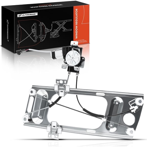 A-Premium Electric Power Window Regulator with Motor Compatible with Pontiac Grand Prix 1997-2002 Chevrolet Monte Carlo 2000-2007 Coupe Front Right Passenger Side